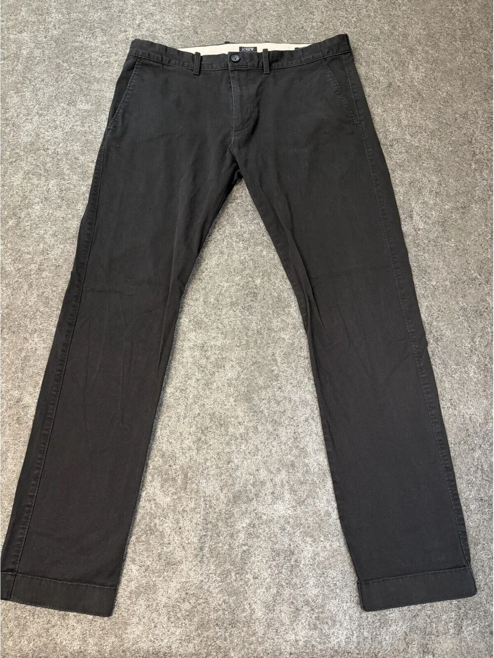 J. Crew Flex Slim Chino Pants Men’s W36 X L32 Black Stretch Flat Front